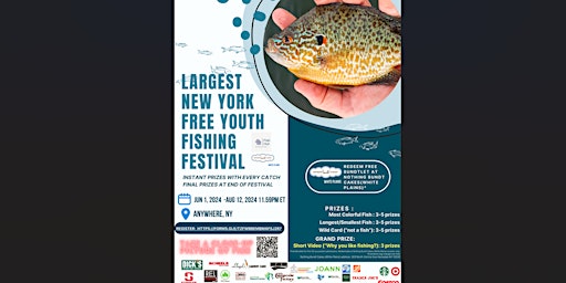 Imagen principal de Fish Hut: Largest New York Free Youth Fishing Festival Summer 2024