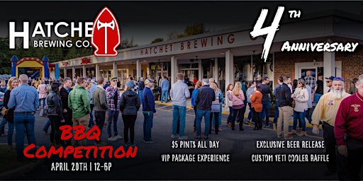 Imagen principal de Hatchet Brewing Company - 4th Anniversary