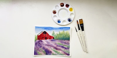 Watercolors Made Easy: Lavender Farm Barn (Salem) primary image