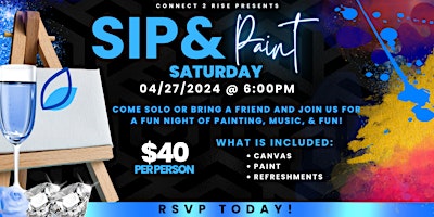 Imagem principal do evento Sip, Paint, and Mingle