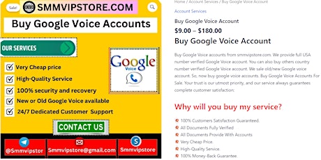 Buy Google Voice Account - 100% Secure and Best..