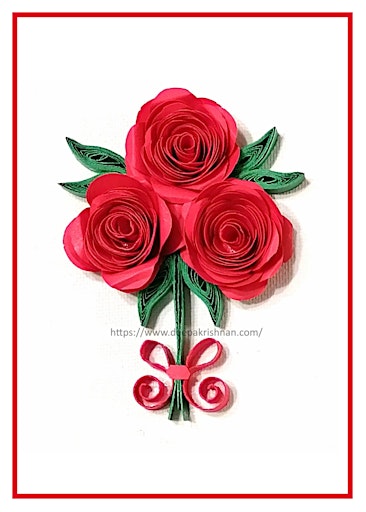 Rose Bouquet - Paper Quilling  primärbild