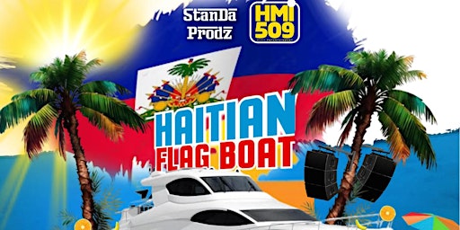 Haitian flag boat party  primärbild