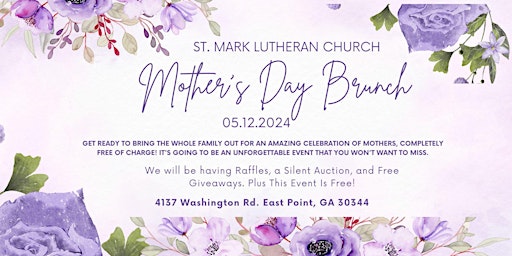 Image principale de St. Mark Lutheran Church Mother's Day Brunch