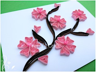 Paper Quilling Chery Blossom Frame Making Workshop with Trupti More @Ornerey Beer Company