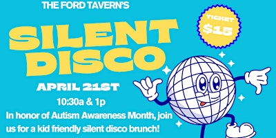 Hauptbild für Kids' Silent Disco Brunch at the Ford Tavern, Medford