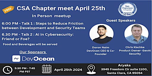 Imagen principal de CSA- San Francisco April 25th 2024 In Person Meetup