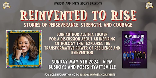 Primaire afbeelding van REINVENTED TO RISE | A Busboys and Poets Books Presentation