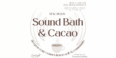 Primaire afbeelding van New Moon Cacao & Sound Ceremony