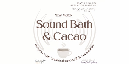 Imagem principal do evento New Moon Cacao & Sound Ceremony