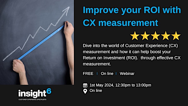 Improve your ROI with CX measurement