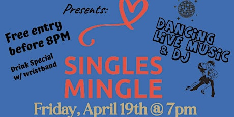 SINGLES MINGLE Dance & Social event at Charley's Los Gatos!!