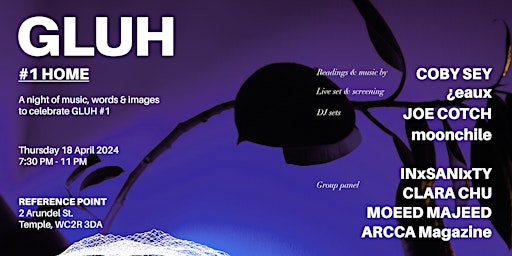 Imagen principal de Publication Launch: GLUH #1: HOME