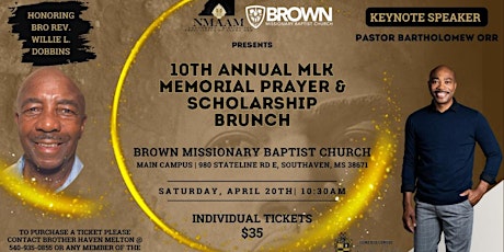 Dr. Martin Luther King Jr Memorial Scholarship Brunch