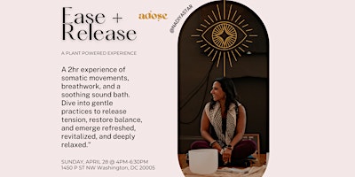 Imagem principal do evento Ease & Release: 2hr Somatic Movements, Breathwork and Sound Bath