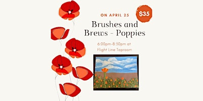 Imagen principal de Brushes and Brews: Poppies!