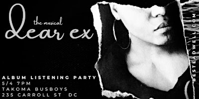 Imagem principal do evento Dear Ex Album Listening Party DC