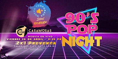 Primaire afbeelding van POP NIGHT • ¡NUEVA TEMPORADA!
