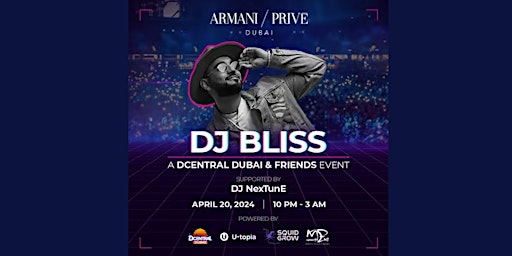 DCENTRAL Dubai & Friends Club Night with DJ Bliss presented by SquidGrow @ primary image