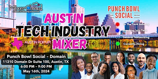 Immagine principale di Austin Tech Industry Mixer by MixerCloud (Austin Pop-Up) 