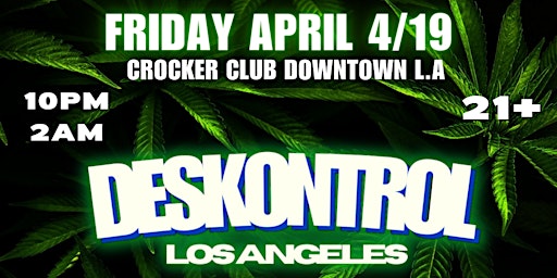 Imagem principal de DESKONTROL FRIDAYS @CROCKER CLUB DTLA