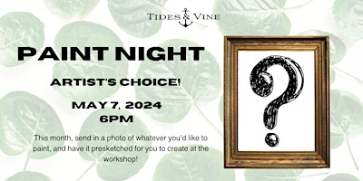 Imagem principal do evento Paint Night: Artist's Choice!