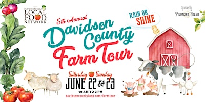 Immagine principale di 5th  Annual Davidson County Farm Tour 
