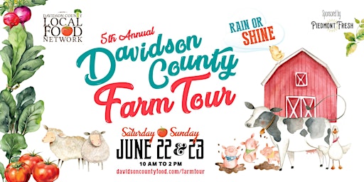 Imagem principal do evento 5th  Annual Davidson County Farm Tour