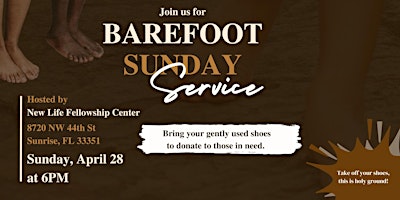 Barefoot Sunday Evening Service primary image