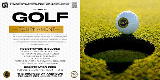 Hauptbild für The 2nd Annual KELEF  Golf Tournament