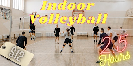 Indoor RCO Vball at Tyngsboro, $12,  2.5hrs, 18 players only,  3 teams