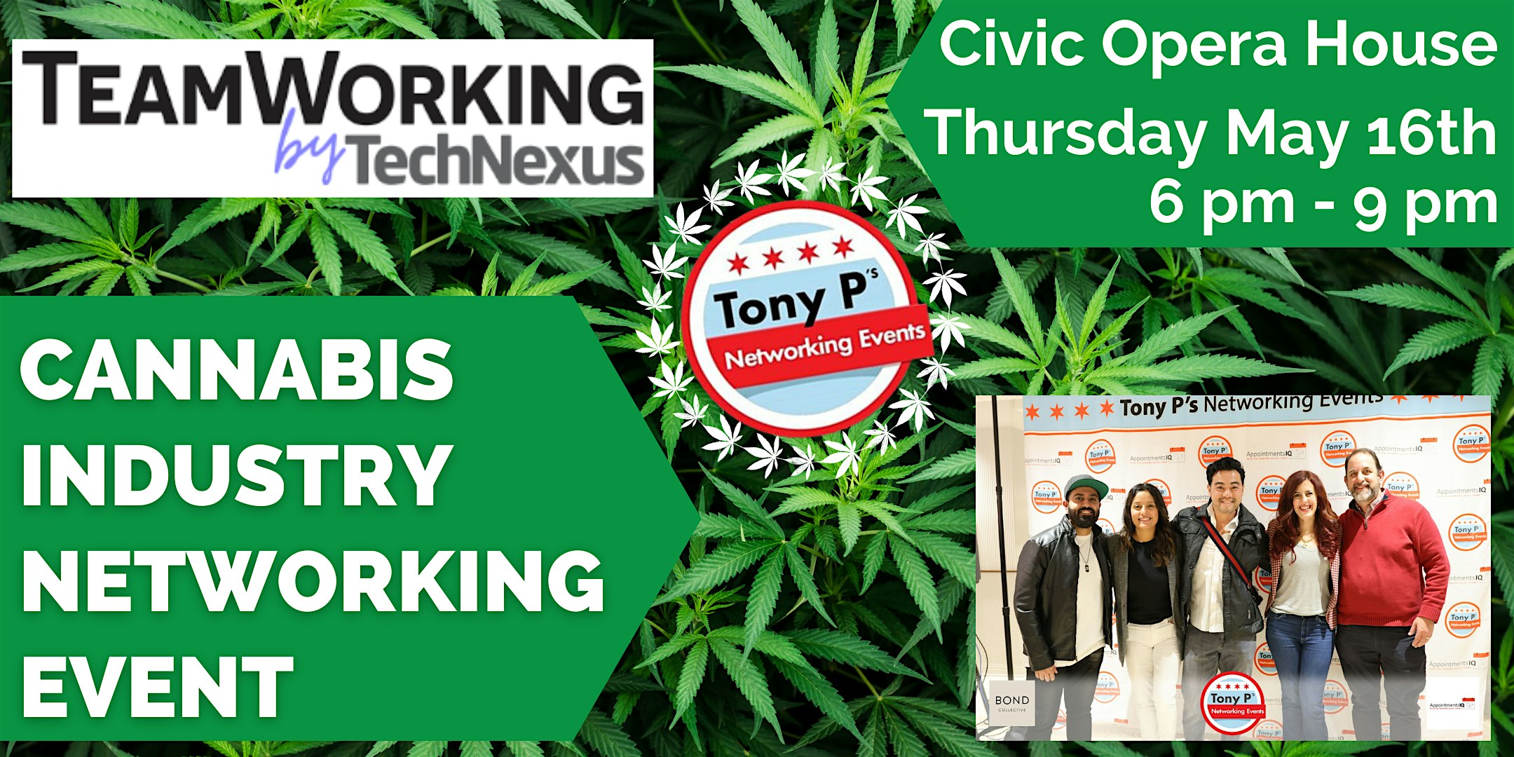 Tony P’s Cannabis Industry Networking Event: Thursday May 16th