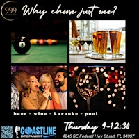 THURSDAY NIGHT KARAOKE STUART, FL @ 999 LOUNGE AND BAR W/ MIKE BADER primary image