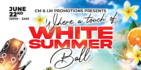 Where a touch of white summer ball