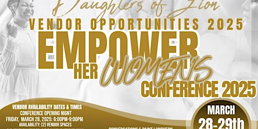 Primaire afbeelding van Vendor Opportunities for Empower Her Women's Conference
