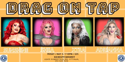 Drag on Tap: Drag Night at Kichesippi Brewery primary image