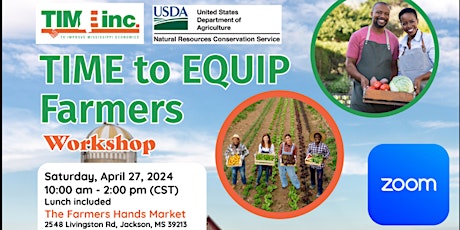 TIME to EQIP Farmers Workshop-April 27