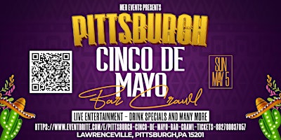 Hauptbild für Pittsburgh Cinco De Mayo Bar Crawl