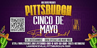 Image principale de Pittsburgh Cinco De Mayo Bar Crawl