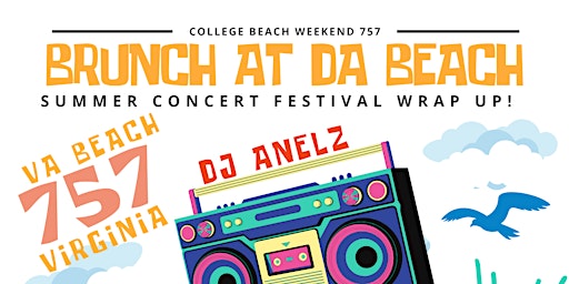 Image principale de Brunch at Da Beach  - College Beach Weekend