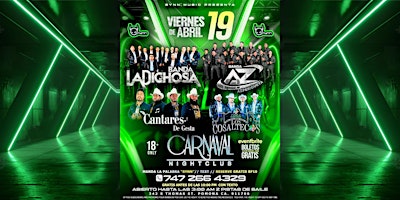 Imagen principal de Friday Night Abril 19 Con Banda, Norteño, Y Reggaeton at Carnaval