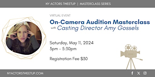 Imagen principal de On-Camera Audition Masterclass with Casting Director Amy Gossels