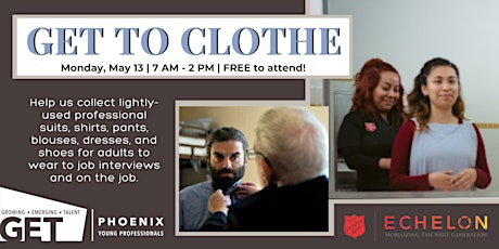 GET to Give |  GET to Clothe - Salvation Army Clothing Drive primary image