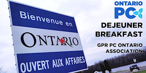 Primaire afbeelding van Déjeuner  | Breakfast - Association PC Ontario GPR