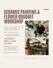 Ceramic Vase Painting & Flower Bouquet Workshop