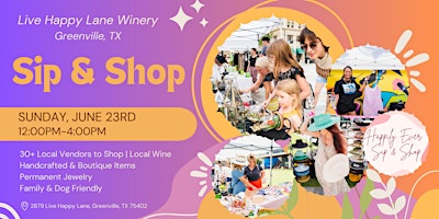 Hauptbild für Greenville Summer Sip & Shop