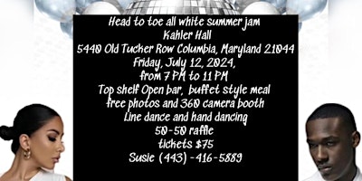 All white summer jam primary image