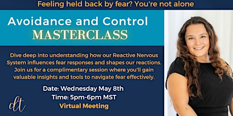 Free Virtual Masterclass: Avoidance and Control