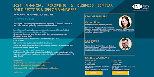 Immagine principale di TNR Financial Reporting & Business Seminar 2024 