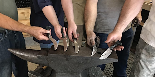 Primaire afbeelding van Railroad Spike Knife Class at War Horse Forge
